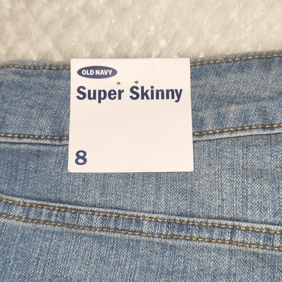 OLD NAVY WOMENS SUPER SKINNY JEANS SIZE 8 NEW WITH TAGS - Picture 10 of 15